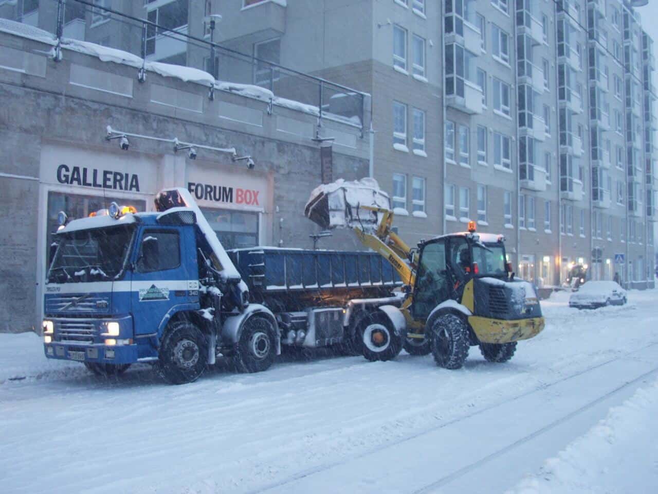 roadside service in winter